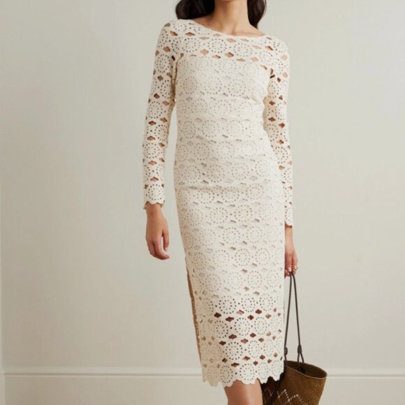 Cara Cara Dresses & Skirts - Cara Cara Marsielle Crocheted Cotton Midi Dress NWT Size Medium Retail $595